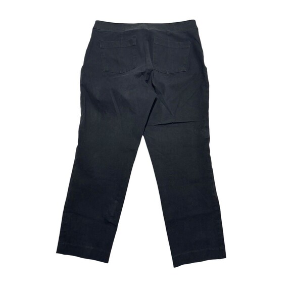 Spanx Polished‎ Black Pull On Ankle Pants Large Faded Black - Picture 2 of 9
